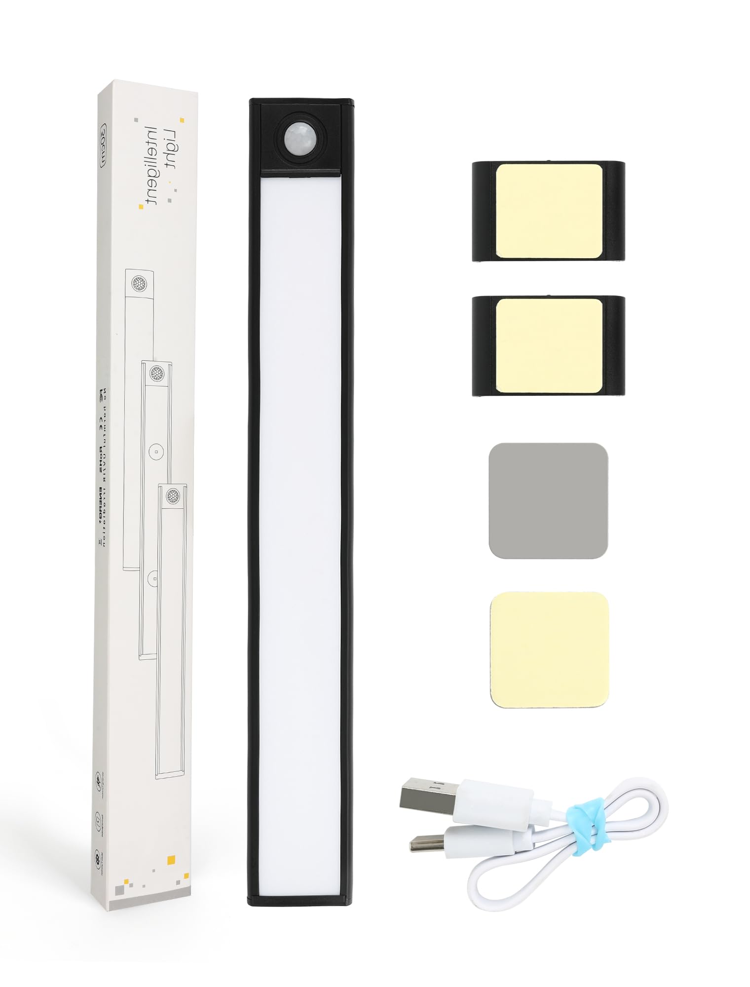 FORTEMOTUS 54 LED Motion Sensor Light- Accessory Rechargeable Magnetic Light for Bed Rails for Elderly Adults Safty- Indoor 3 Color Temps Replacement or Extra Light for Bed Rails 10